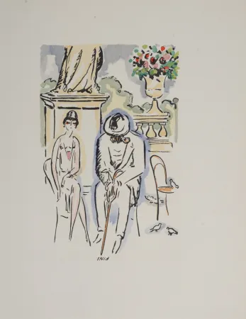 Трафарет Van Dongen - Couple in Park