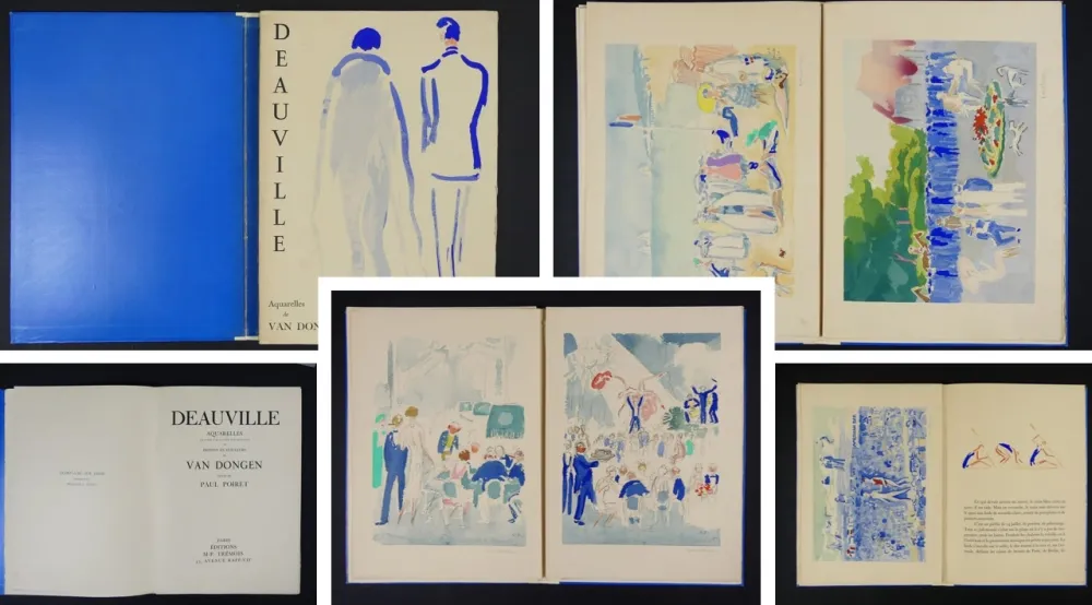 Иллюстрированная Книга Van Dongen - Deauville 1920, Aquarelles de Van Dongen