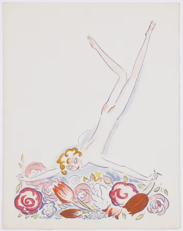 Трафарет Van Dongen - Fille au Fleurs