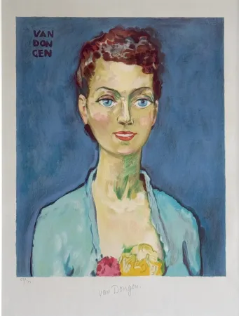 Литография Van Dongen - Hommage a Marie Claire