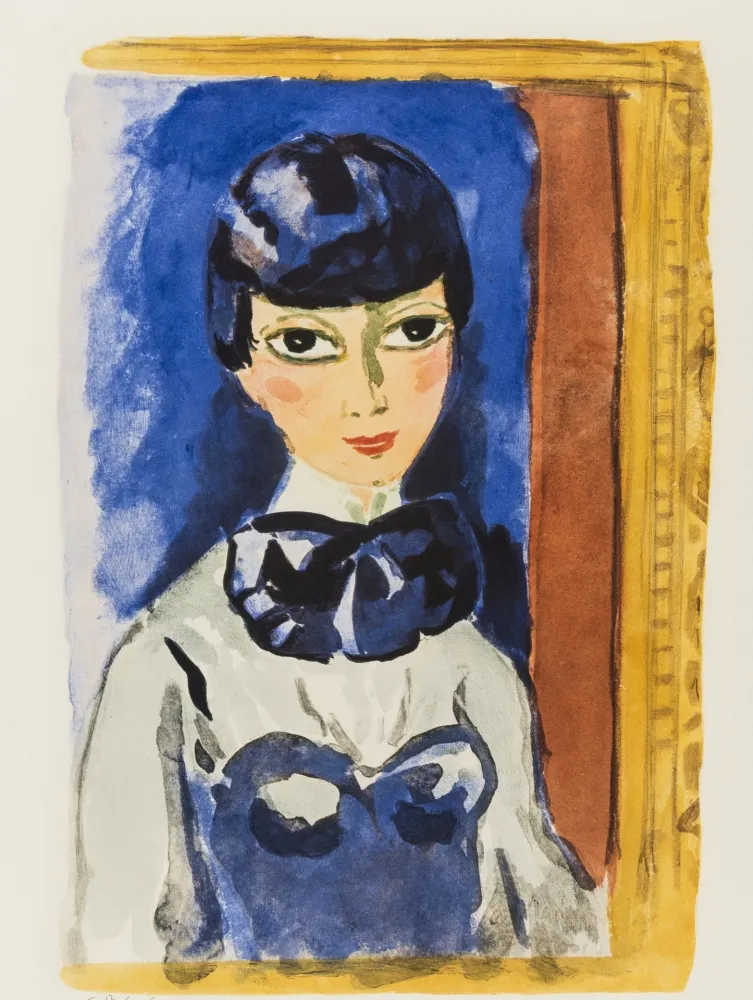 Литография Van Dongen - Kees Van DONGEN (1877-1968). Claudine, circa 1950. Lithographie signée.
