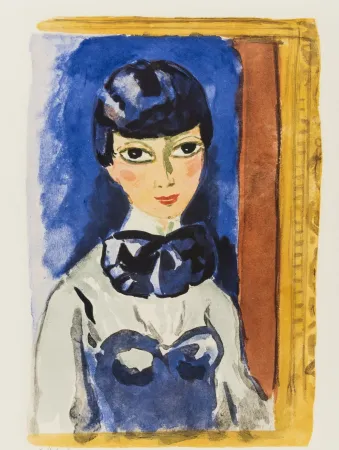 Литография Van Dongen - Kees Van DONGEN (1877-1968). Claudine, circa 1950. Lithographie signée.