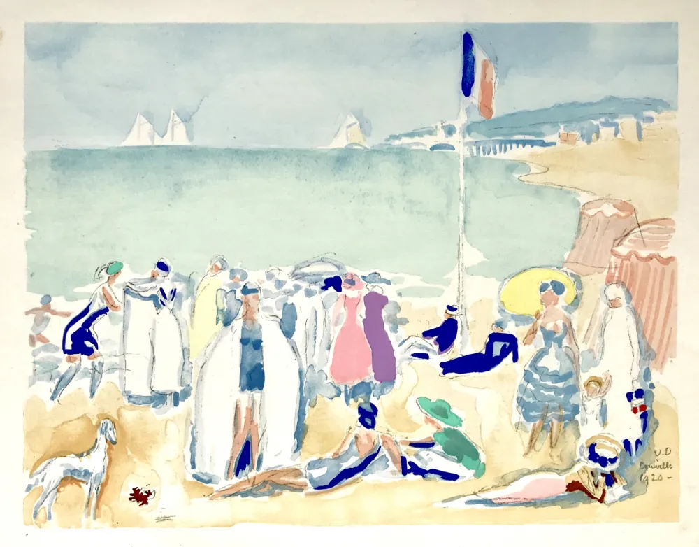 Трафарет Van Dongen - La Plage 1920