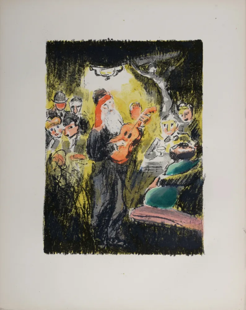 Литография Van Dongen - La soirée au “Lapin Agile” lorsque Frédé chantait, 1949