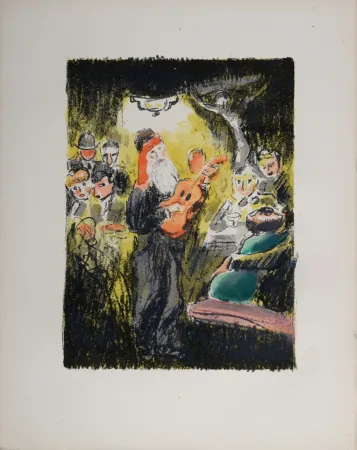 Литография Van Dongen - La soirée au “Lapin Agile” lorsque Frédé chantait, 1949