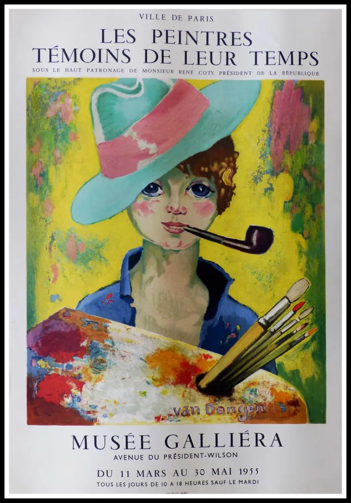 Литография Van Dongen - LES PEINTRES TEMOINS DE LEUR TEMPS MUSEE GALLIERA