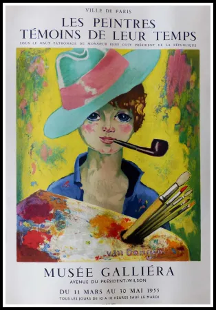 Литография Van Dongen - LES PEINTRES TEMOINS DE LEUR TEMPS MUSEE GALLIERA