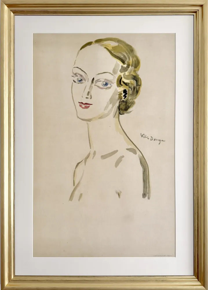 Литография Van Dongen - Mademoiselle Paris