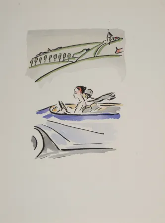 Трафарет Van Dongen - Motoring Through the Countryside