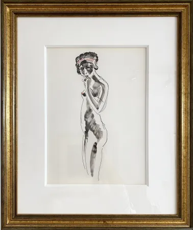 Офорт Van Dongen - Odalique africaine standing