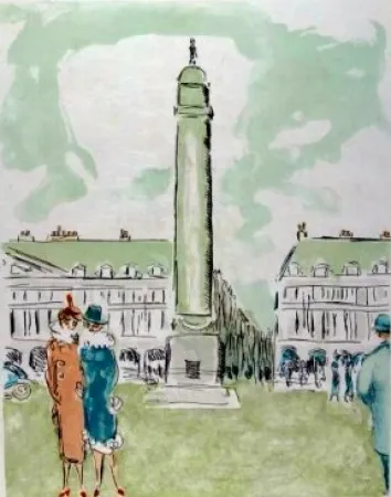 Литография Van Dongen - Place Vendome