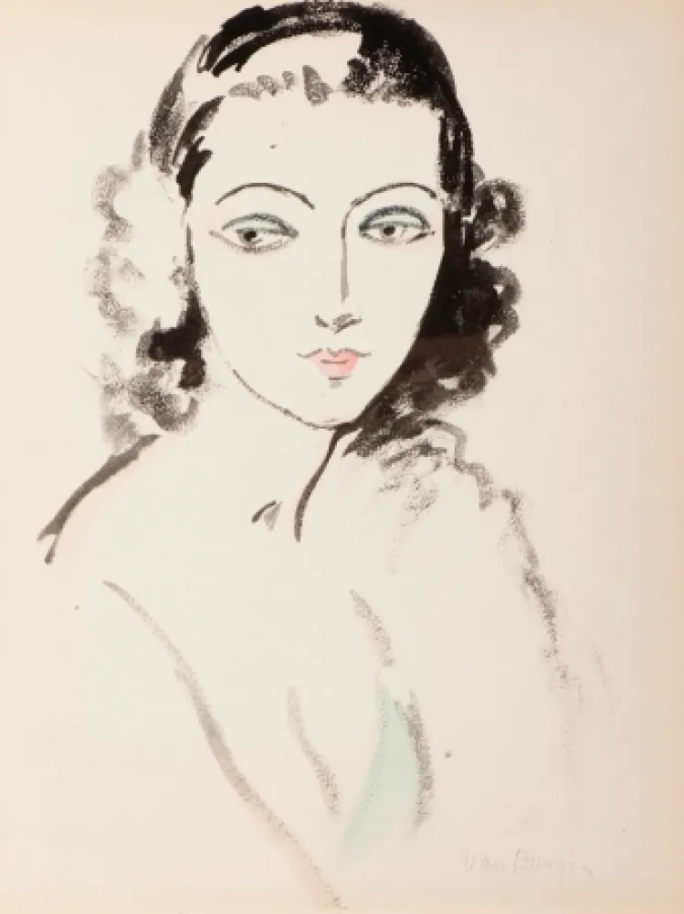 Трафарет Van Dongen - Portrait  de Femme