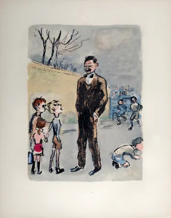 Литография Van Dongen - Poulbot, l’ami des gosses, 1949