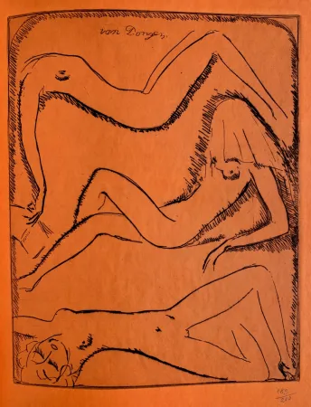 Гравюра Van Dongen - Reclining Nudes