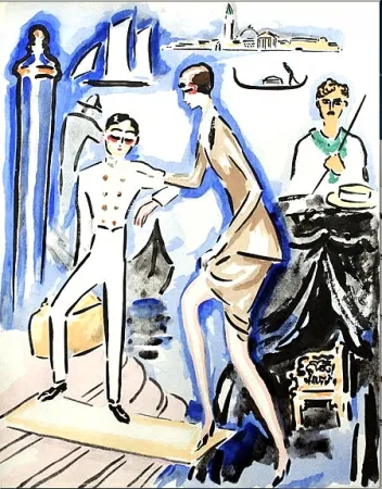 Трафарет Van Dongen - Venise- The Arrival