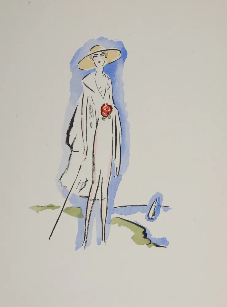 Трафарет Van Dongen - Woman at the Seaside