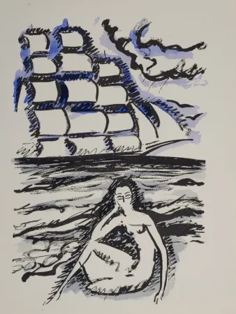 Трафарет Van Dongen - Woman Waiting For Ship