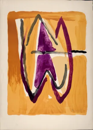 Литография Van Velde - Composition, 1976 - Hand-signed