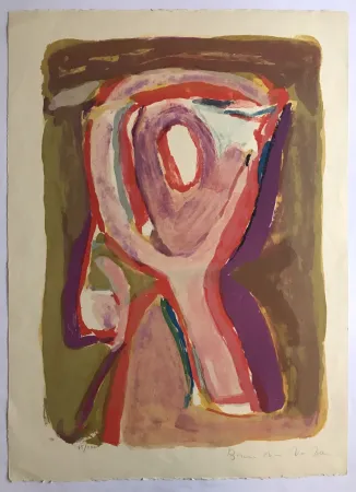 Литография Van Velde - Crépuscule