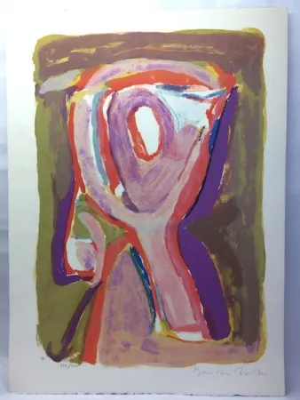 Литография Van Velde - Crépuscule