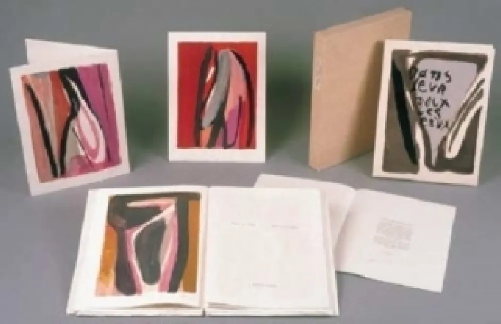 Иллюстрированная Книга Van Velde - Dans leur voix les eaux, André Du Bouchet