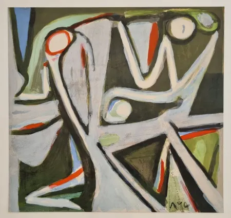 Литография Van Velde - Désertique 