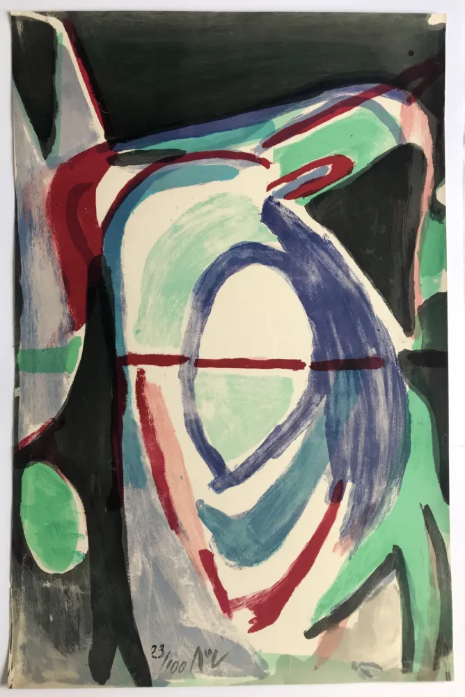 Литография Van Velde - En Deux