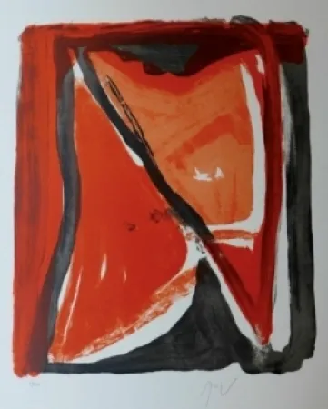 Литография Van Velde - Fenêtre