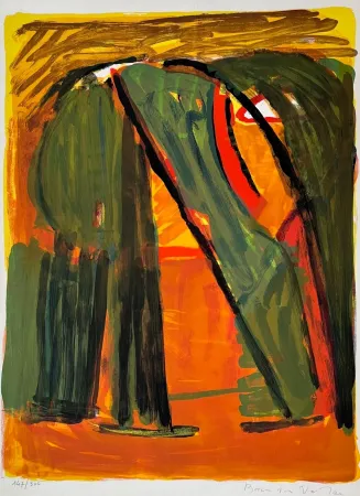 Литография Van Velde - Forêt