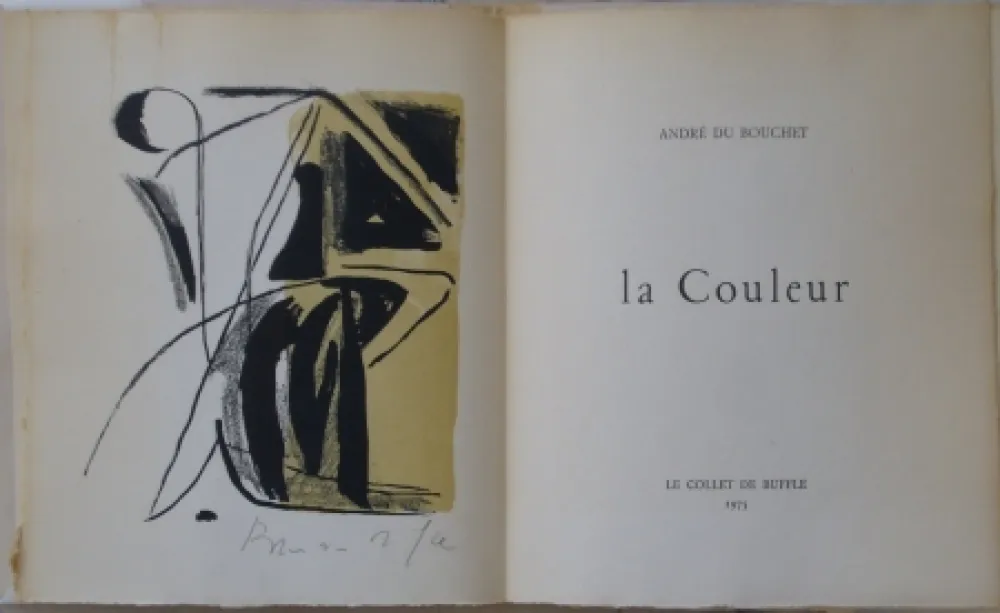 Литография Van Velde - La couleur