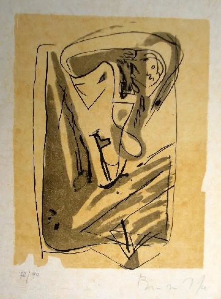 Литография Van Velde - Mp 185