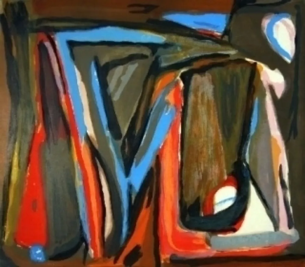 Литография Van Velde - MP 316 - Le tout