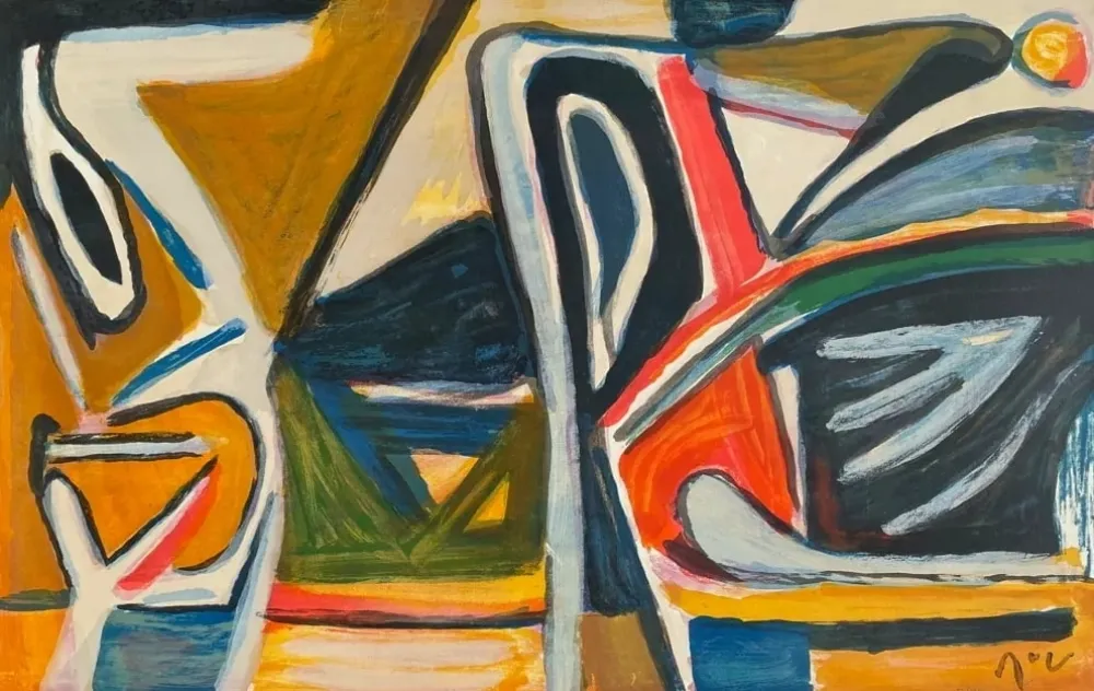 Литография Van Velde - MP 387 - Exubérance