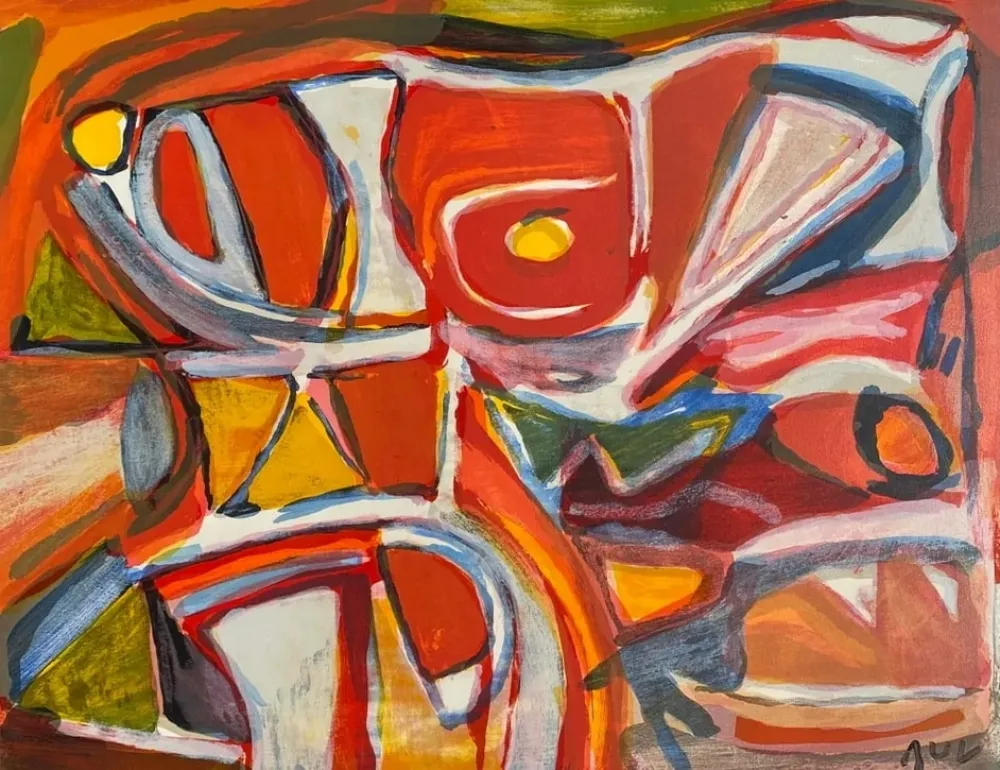 Литография Van Velde - MP 389 - Embrasement