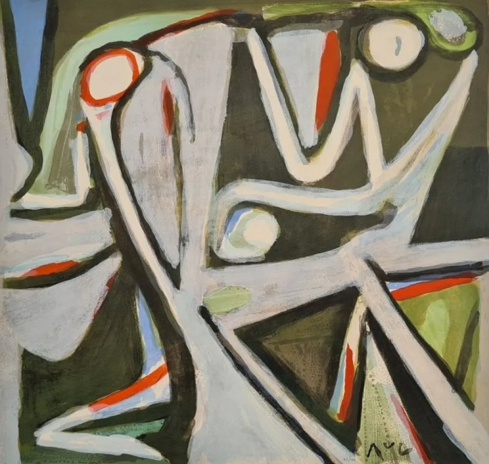 Литография Van Velde - MP 390 - Désertique