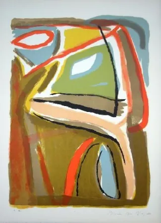 Литография Van Velde - MP 44 - Soleil