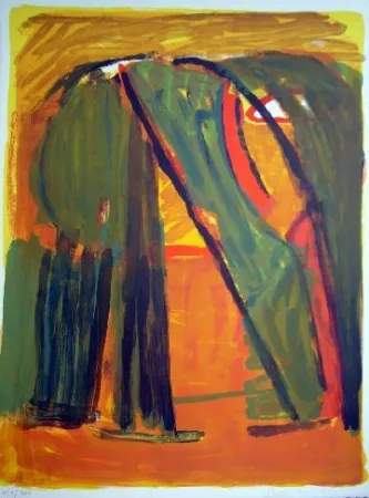 Литография Van Velde - MP 61 - Forêt