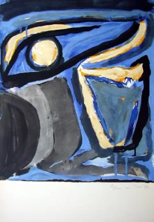 Литография Van Velde - MP 65 -Musée national d'Art moderne