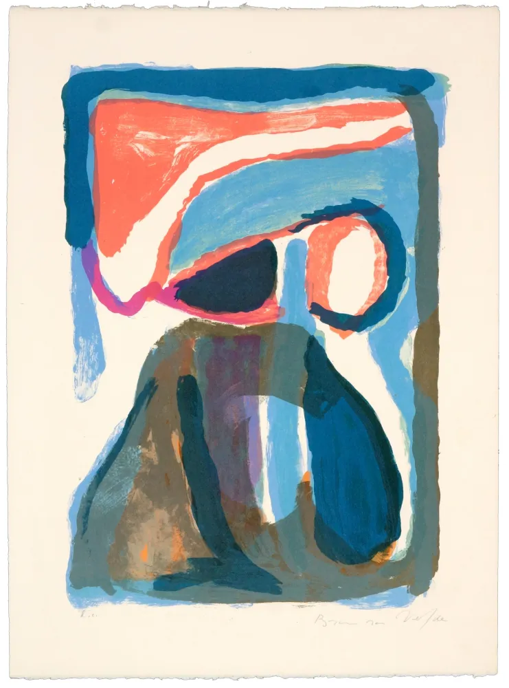 Литография Van Velde - Nuit