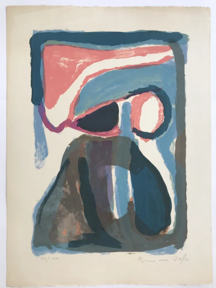 Литография Van Velde - Nuit