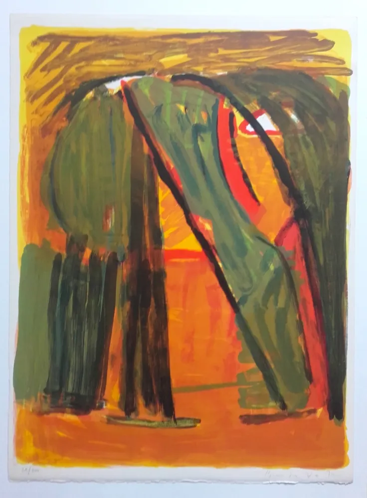 Литография Van Velde - Paysage