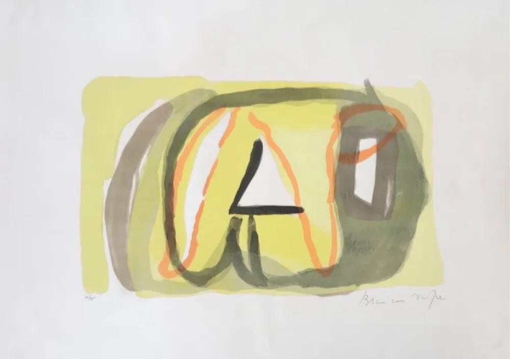 Литография Van Velde - Sans Titre 