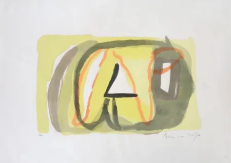 Литография Van Velde - Sans Titre 