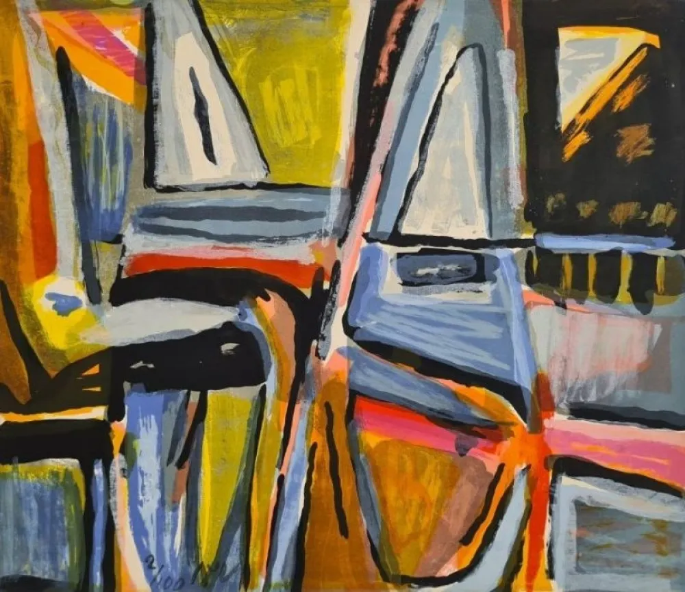 Литография Van Velde - Sans titre