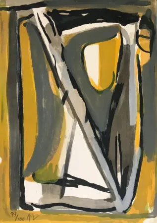 Литография Van Velde - Sans titre