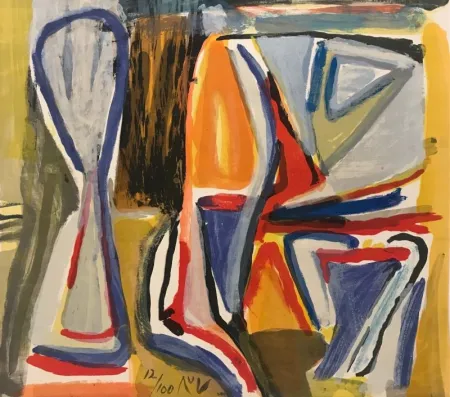 Литография Van Velde - Sans titre