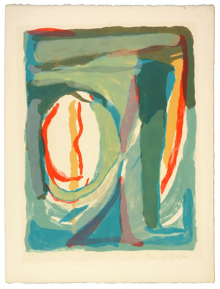 Литография Van Velde - Sans Titre