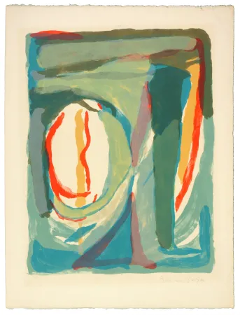 Литография Van Velde - Sans Titre