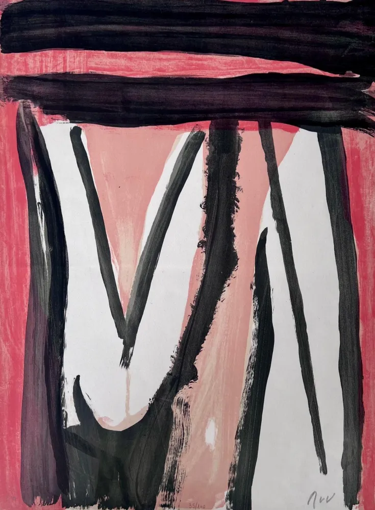 Литография Van Velde - Sans titre 