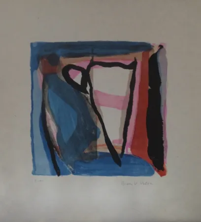 Литография Van Velde - Sans titre